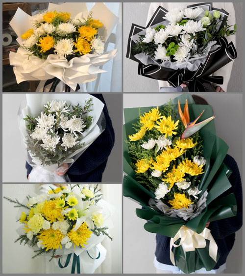 广东肇庆市高要区金渡镇黄坑村白事花束代送